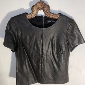 Leather Blouse